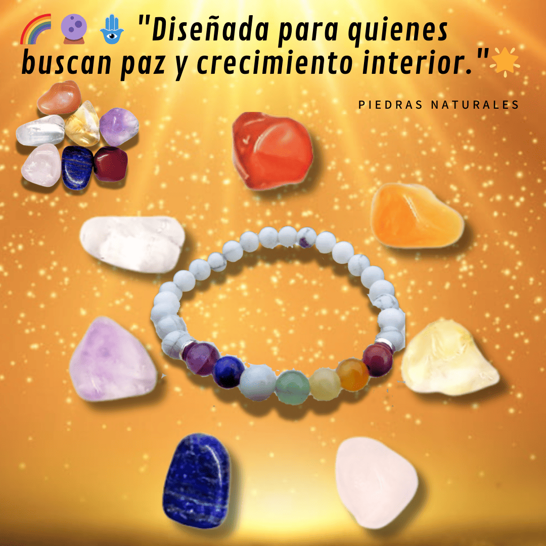 💎✨ PULSERA 7 CHAKRAS DE PIEDRAS NATURALES ORIGINAL ✨💎