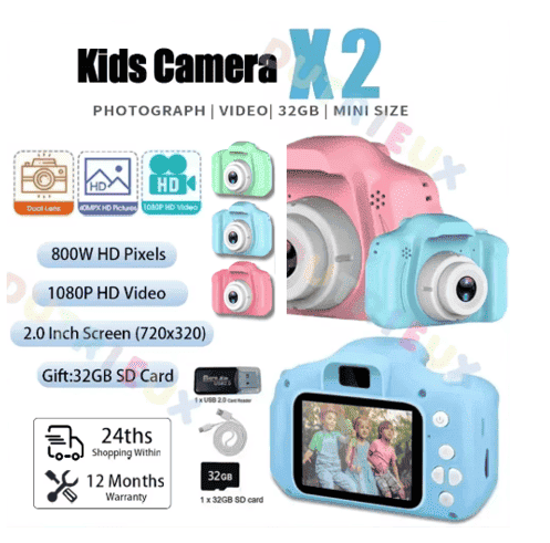 MINI CAMARA PARA NIÑOS MULTIFUNCIONAL ORIGINAL