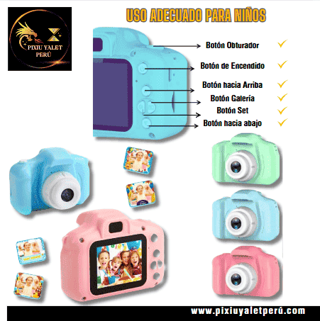 MINI CAMARA PARA NIÑOS MULTIFUNCIONAL ORIGINAL