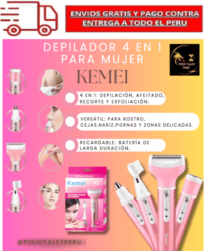 DEPILADORA PARA MUJER 4 EN 1 ORIGINAL