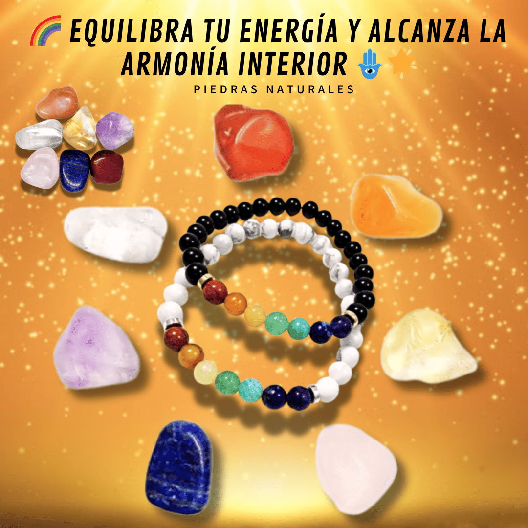 💎✨ PULSERA 7 CHAKRAS DE PIEDRAS NATURALES ORIGINAL ✨💎